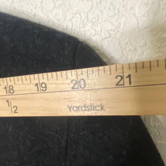 Murano Wool Blend Jacket Mens L Black Full Zip Dress Coat Lined - Picture 10 of 13